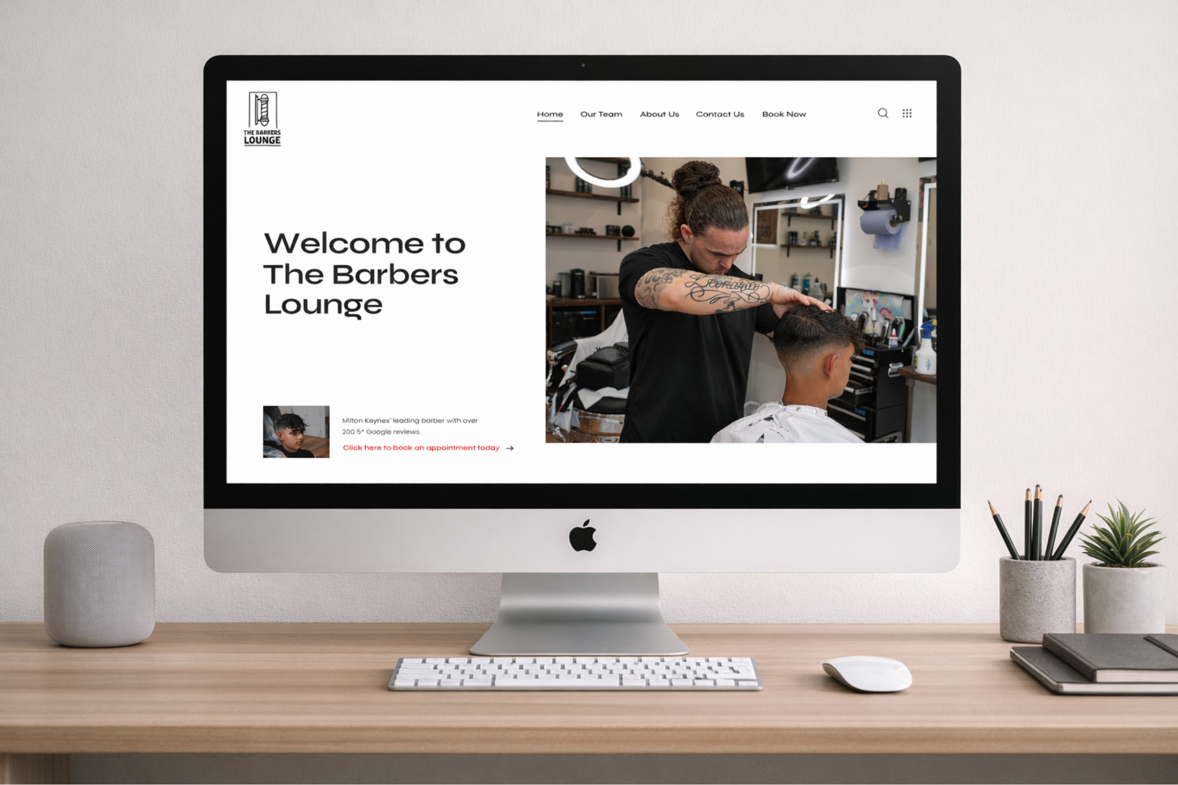 The Barbers Lounge case study visual